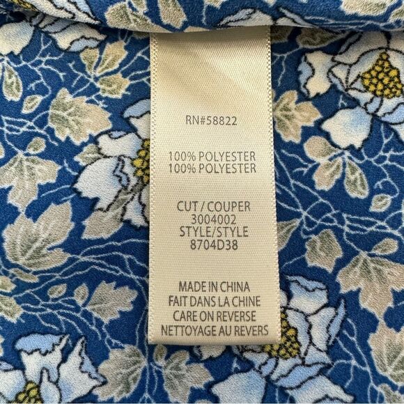 Max Studio Floral Ruffle Sleeveless Wrap Top Size S - Picture 8 of 9